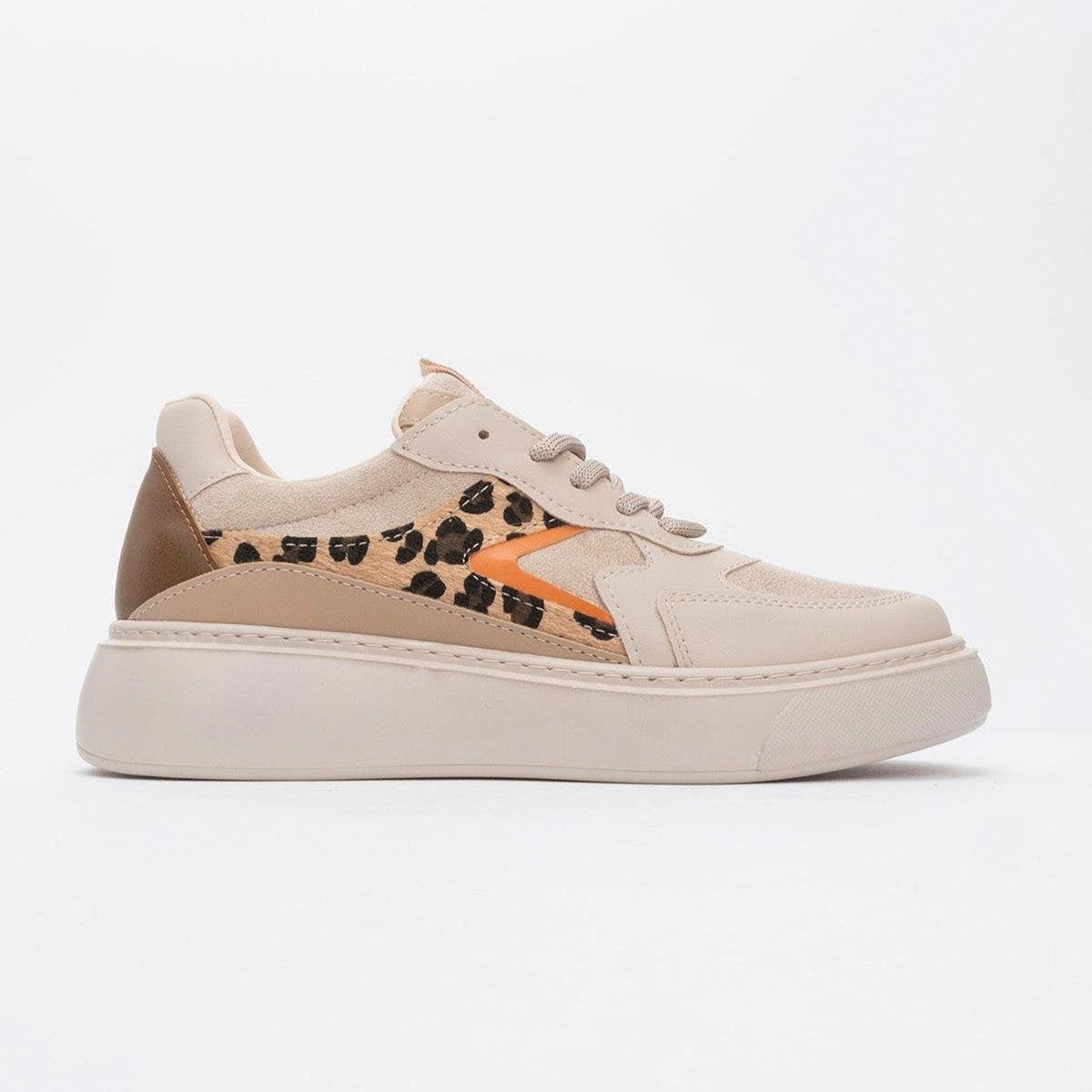 Ida Platform Fashion Sneakers, Alternate, color, Beige