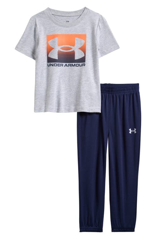 Under Armour Kids' Ua Tech™ Performance Graphic T-shirt & Sweatpants Set In Gray