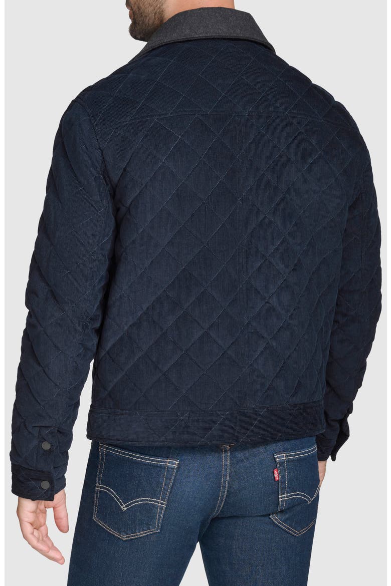 Quilted Shirt Jacket, Alternate, color, NAVY