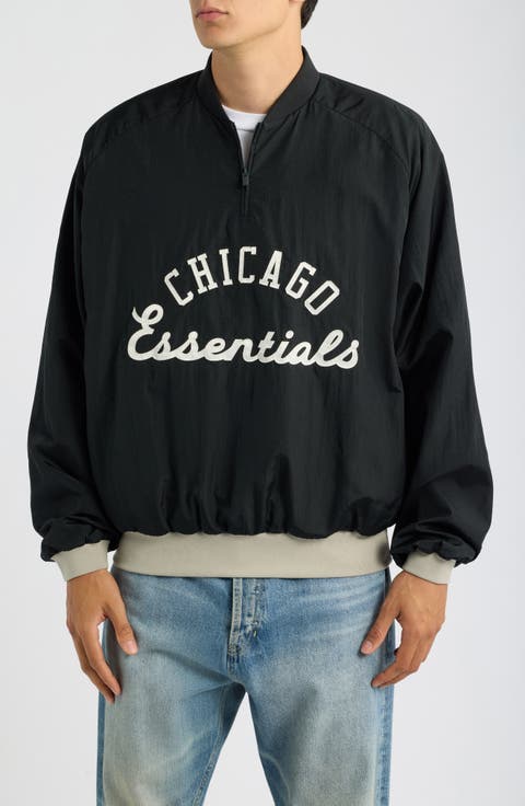x MLB Chicago White Sox Nylon Half Zip Pullover