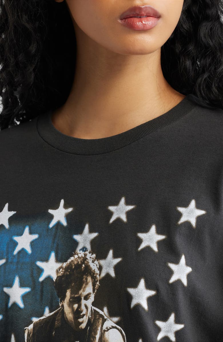 Merch Traffic Springsteen Cotton Graphic T-Shirt, Alternate, color, Black