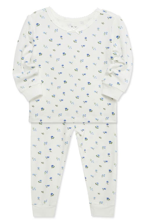 Little Me Assorted 2-pack Toile Print Fitted Two-piece Pajamas In Blue