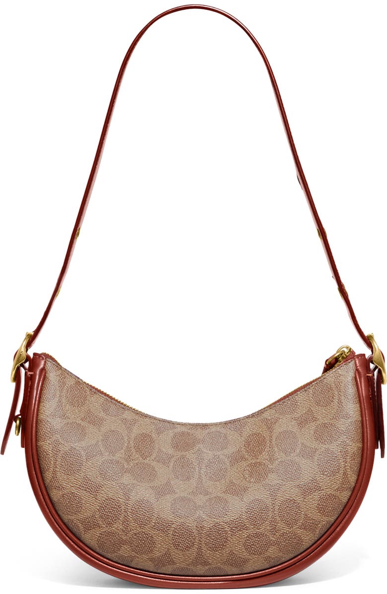COACH Luna Signature Coated Canvas Shoulder Bag, Main, color,