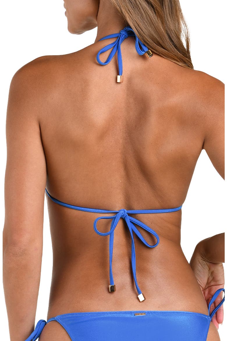 Kristen Triangle Bikini Top, Alternate, color, CAPRI BLUE