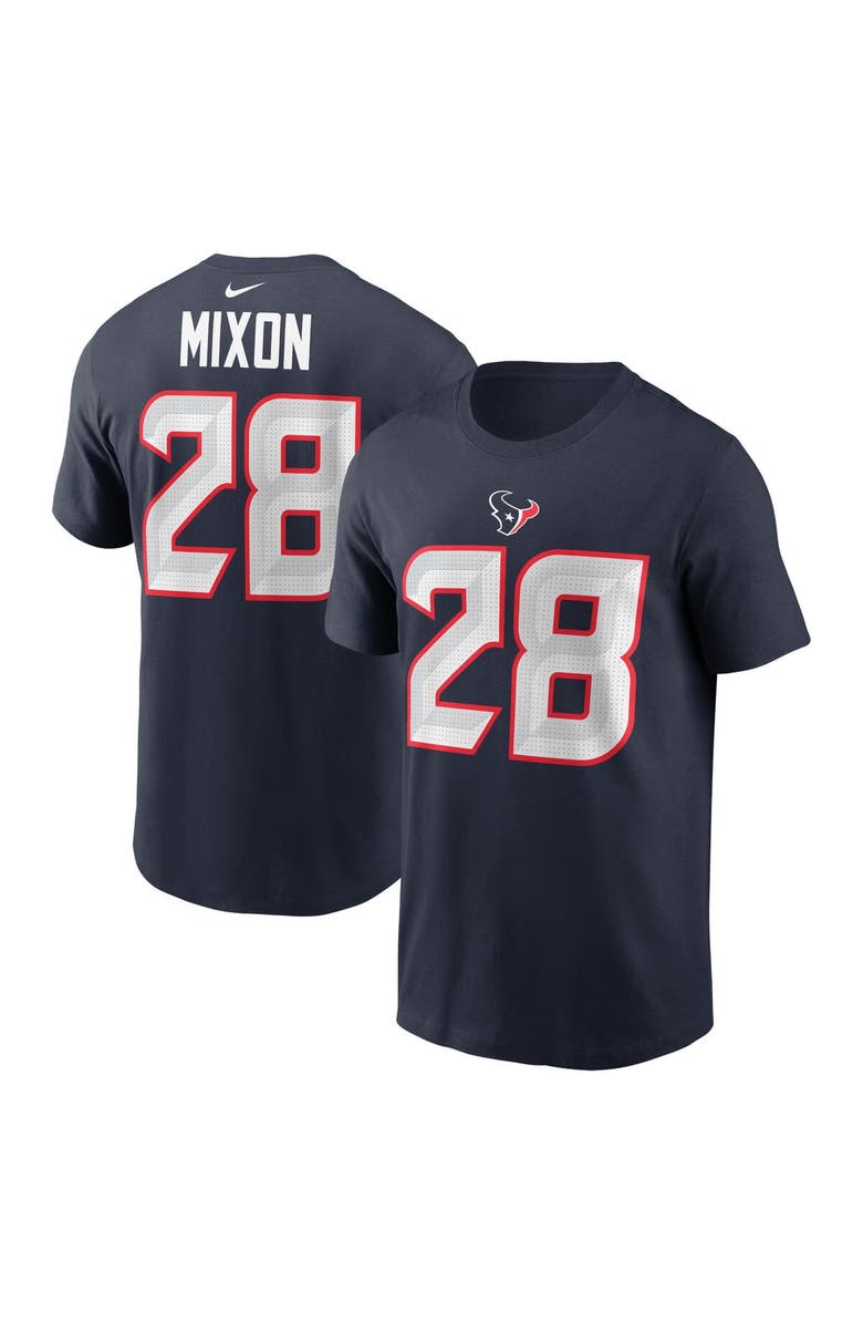 Nike Men's Nike Joe Mixon Navy Houston Texans Player Name & Number T-Shirt, Alternate, color, Navy