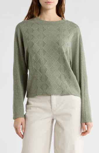 Textured Knit Dolman Sleeve Top