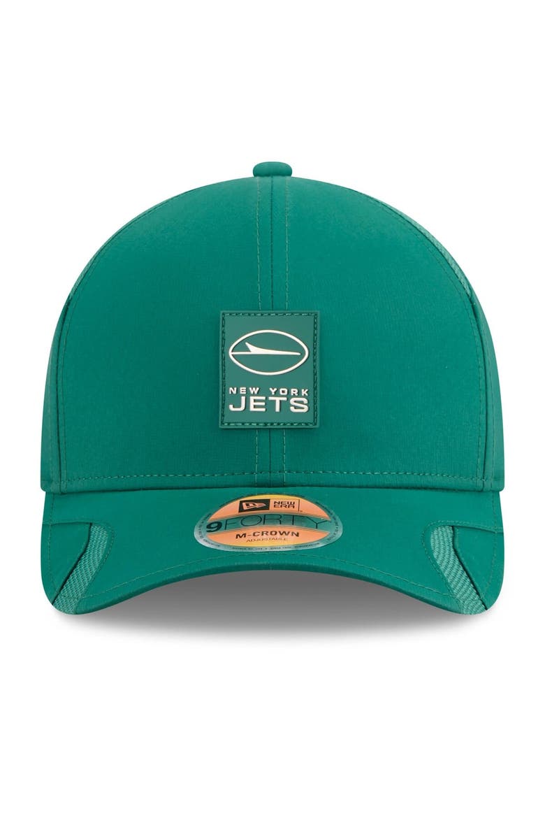 Men's New Era Green New York Jets 2025 Sideline  M-Crown 9FORTY Adjustable Hat, Alternate, color, Green