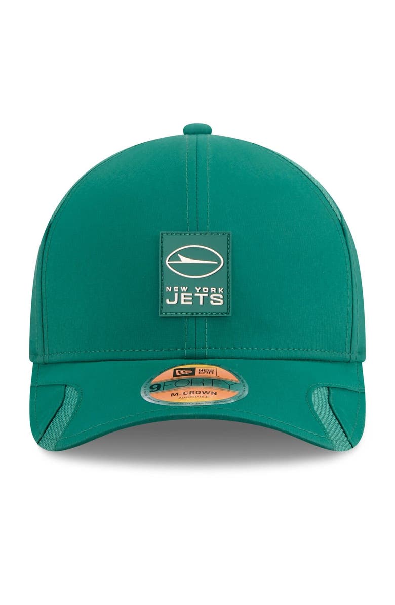 New Era Men's New Era Green New York Jets 2025 Sideline  M-Crown 9FORTY Adjustable Hat, Alternate, color, Green