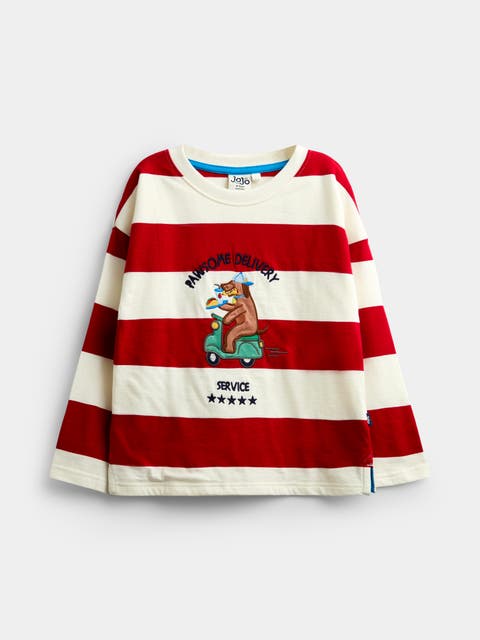 Kids' Long Sleeve Crew Neck Applique Top (baby)