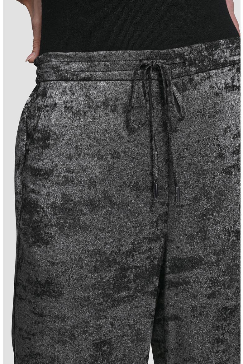 Wide Leg Liquid Velvet Pants, Alternate, color, SILVER