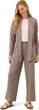 Pact Organic Cotton Airplane Pintuck Wide Leg Pant
