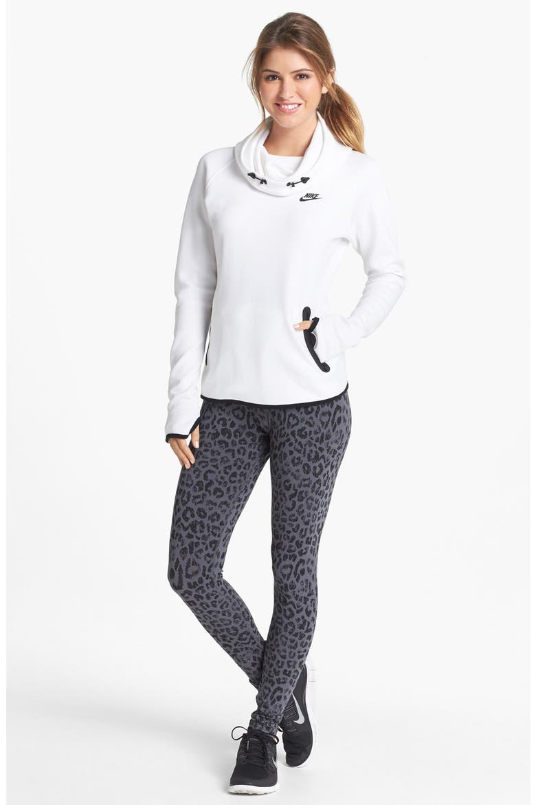 'Leg-A-See' Tights, Alternate, color, GREY/ BLACK