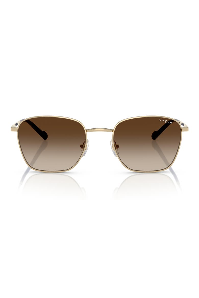 53mm Pillow Sunglasses, Main, color, PALE GOLD
