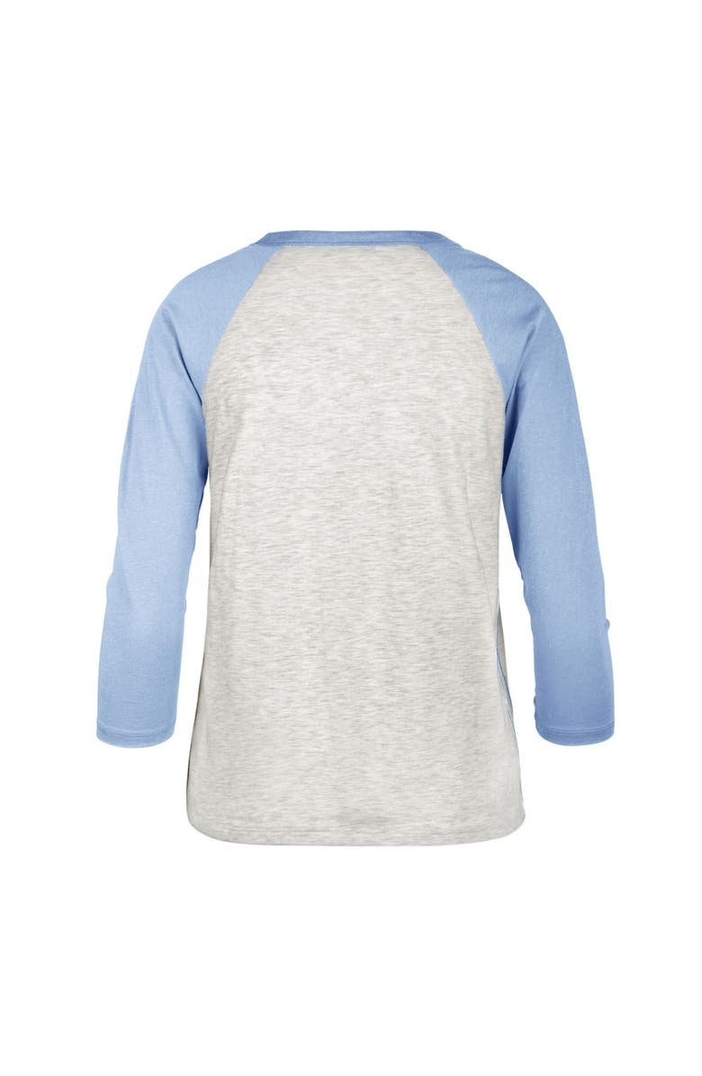 '47 Women's '47 Gray Milwaukee Brewers City Connect Retro Daze Ava Raglan 3/4-Sleeve T-Shirt, Alternate, color,