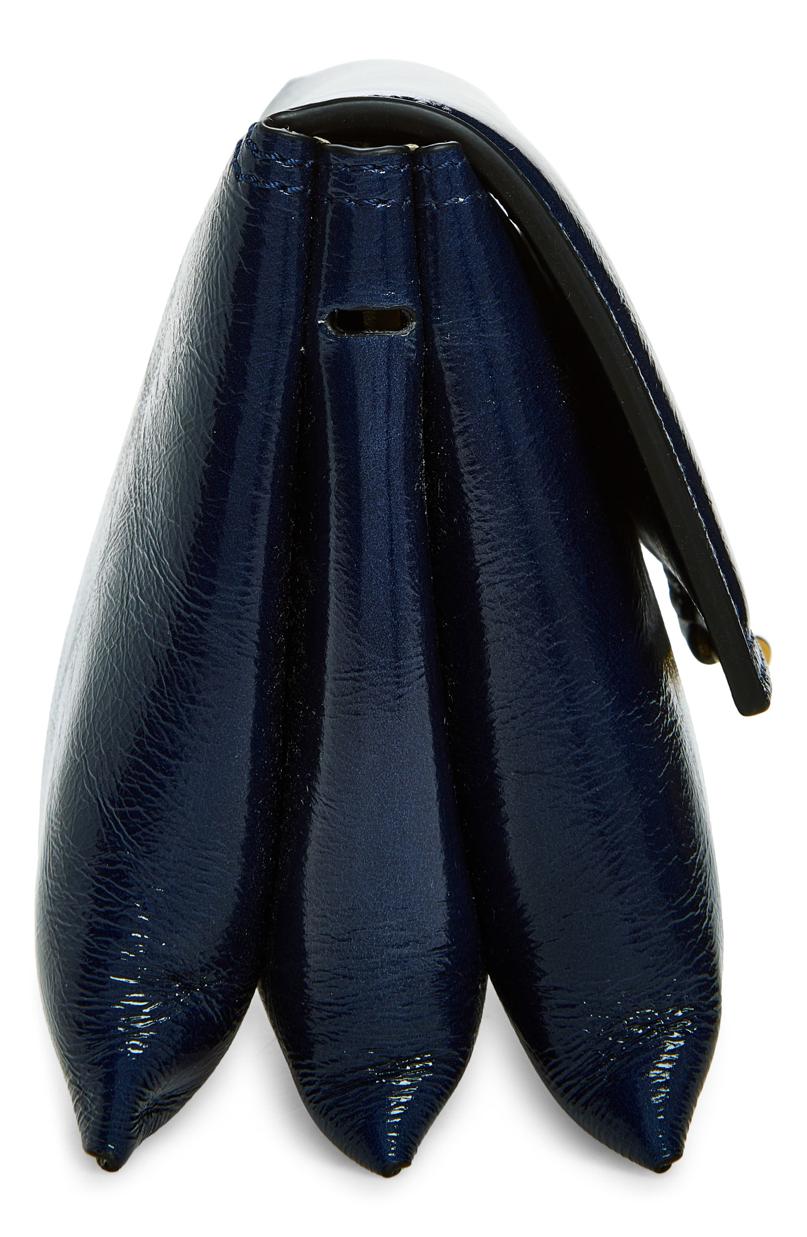 Ida Trio Leather Clutch, Alternate, color, NAVY GLAZE