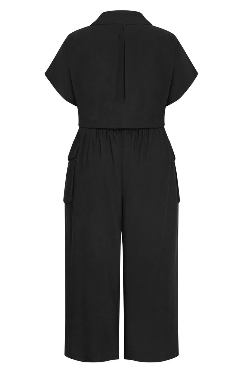 City Chic Emilie Belted Jumpsuit, Alternate, color, 