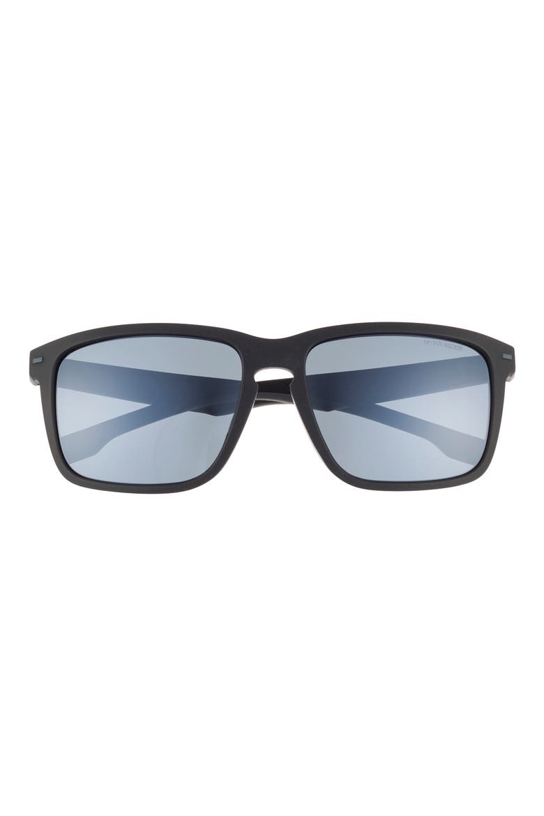 59mm Square Sunglasses, Main, color, MATTE BLACK GREY