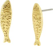 Betsey Johnson Fish Stud Earrings