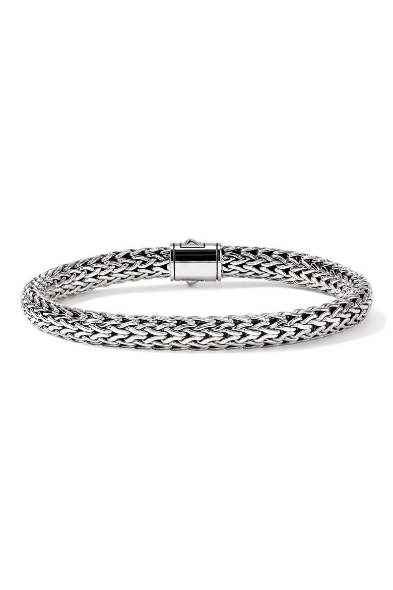 Icon Bracelet, Sterling Silver, Pavé, 6.5mm, Alternate, color, AMETHYST