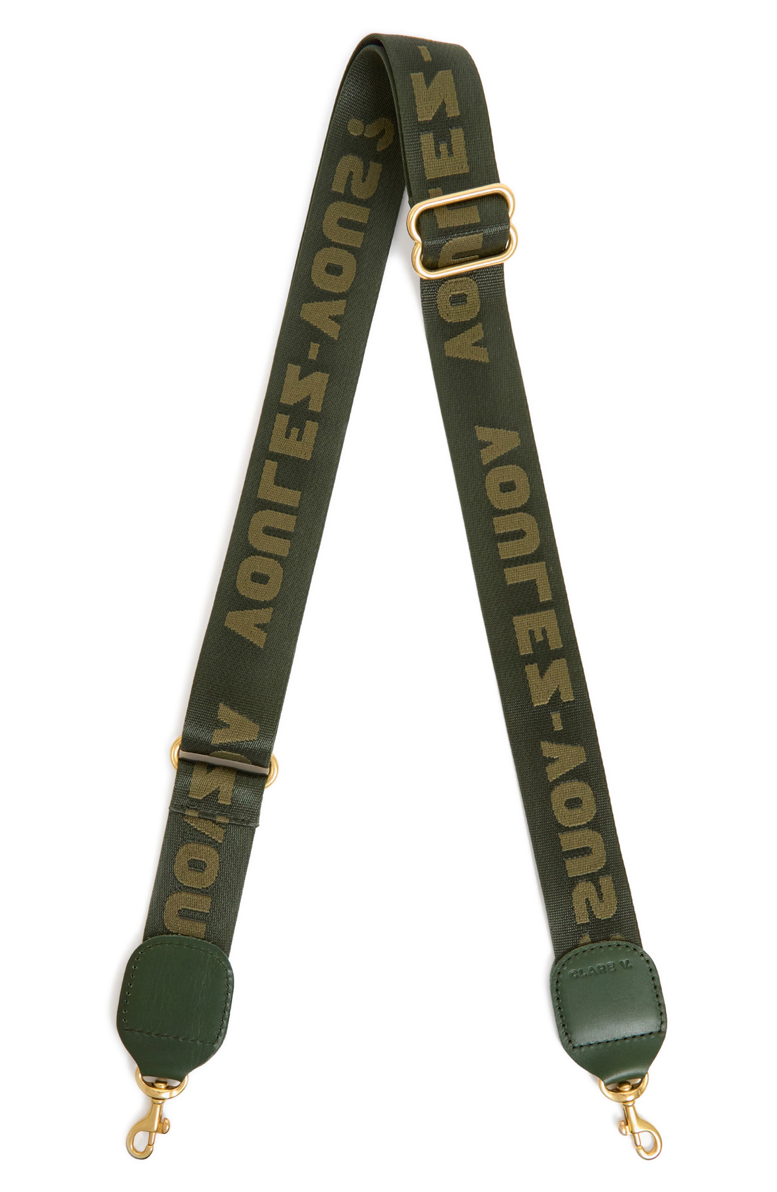 Adjustable Crossbody Strap, Main, color, ARMY