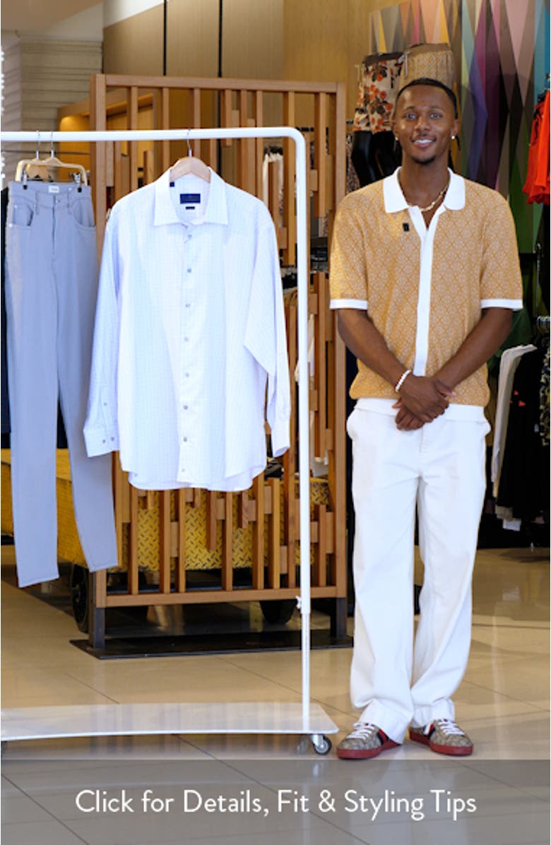 Regular Fit Twill Windowpane Dress Shirt, sales video thumbnail