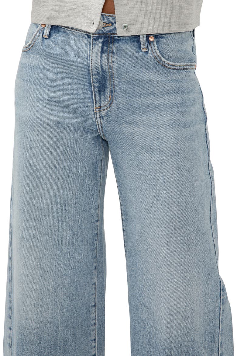 Isbister Raw Hem Ankle Wide Leg Jeans, Alternate, color, MELODY