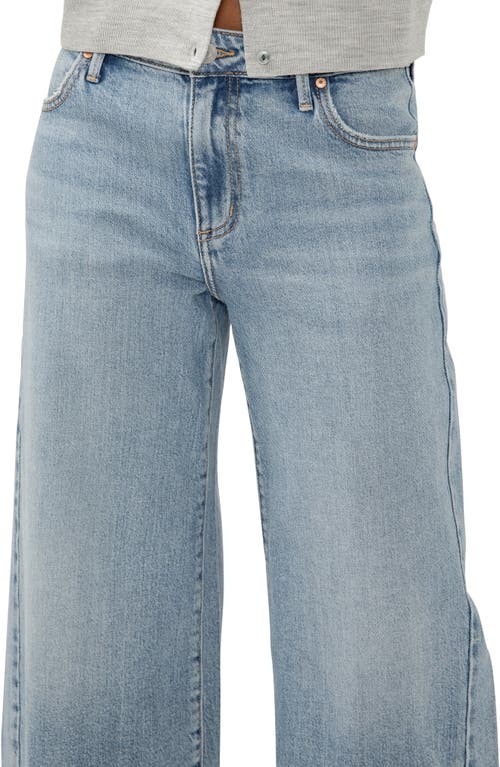 SILVER JEANS CO. SILVER JEANS CO. ISBISTER RAW HEM ANKLE WIDE LEG JEANS 