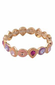 Laundry by Shelli Segal Multicolor Crystal & Enamel Stretch Bracelet