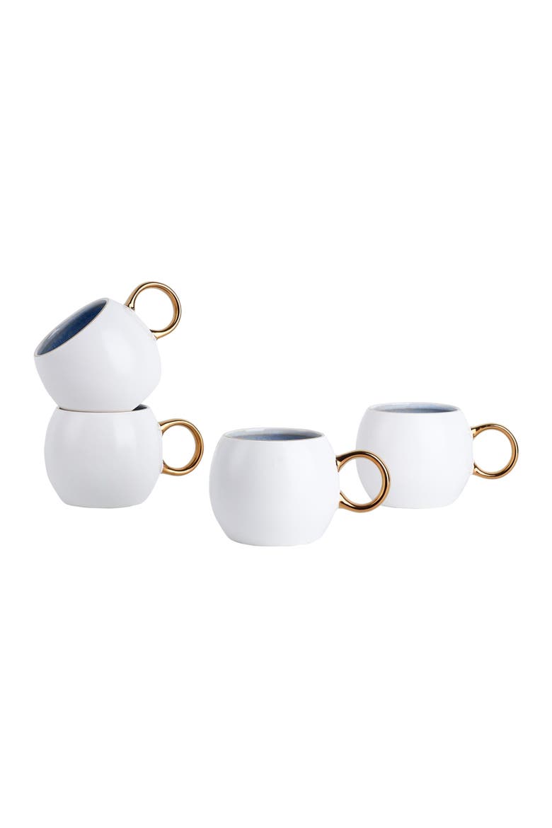 Josephine Porcelain 4-Piece Mug Set, Alternate, color, Blue
