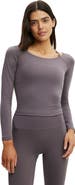 COTTON ON BODY Women's Active Ultra Soft Off Shoulder Longsleeve