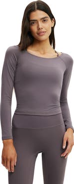 COTTON ON BODY Women's Active Ultra Soft Off Shoulder Longsleeve