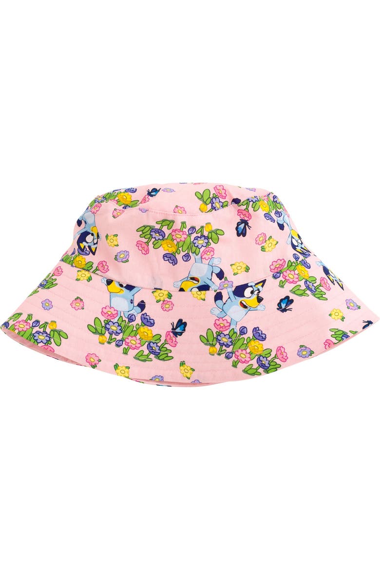 Sleeveless Dress and Sun Hat Set, Alternate, color, Bluey Bingo Pink