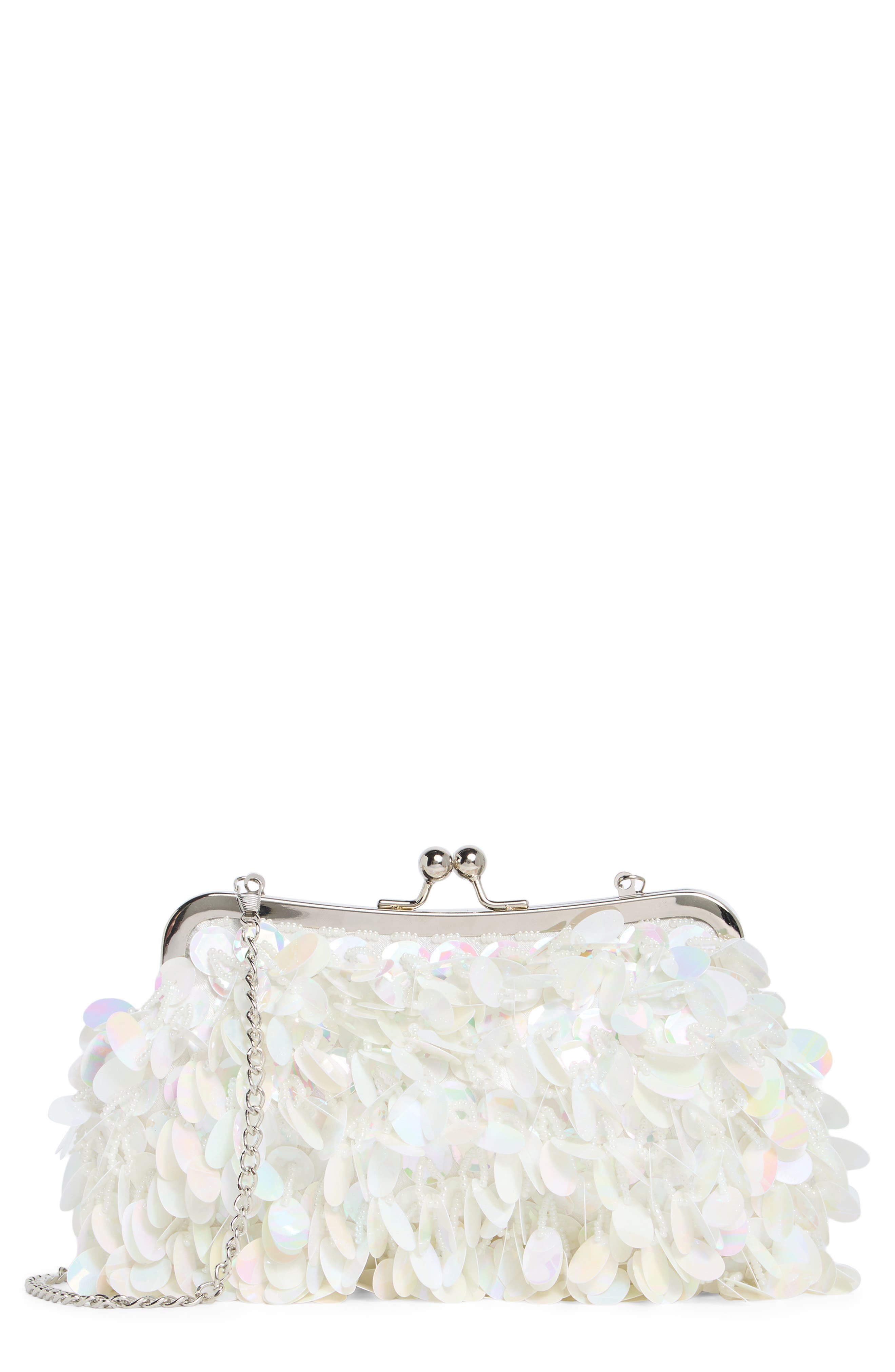 ALESSIA BIANCHI Sequin Frame Clutch