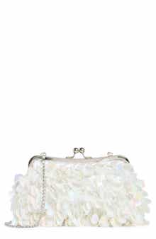 ALESSIA BIANCHI Sequin Frame Clutch