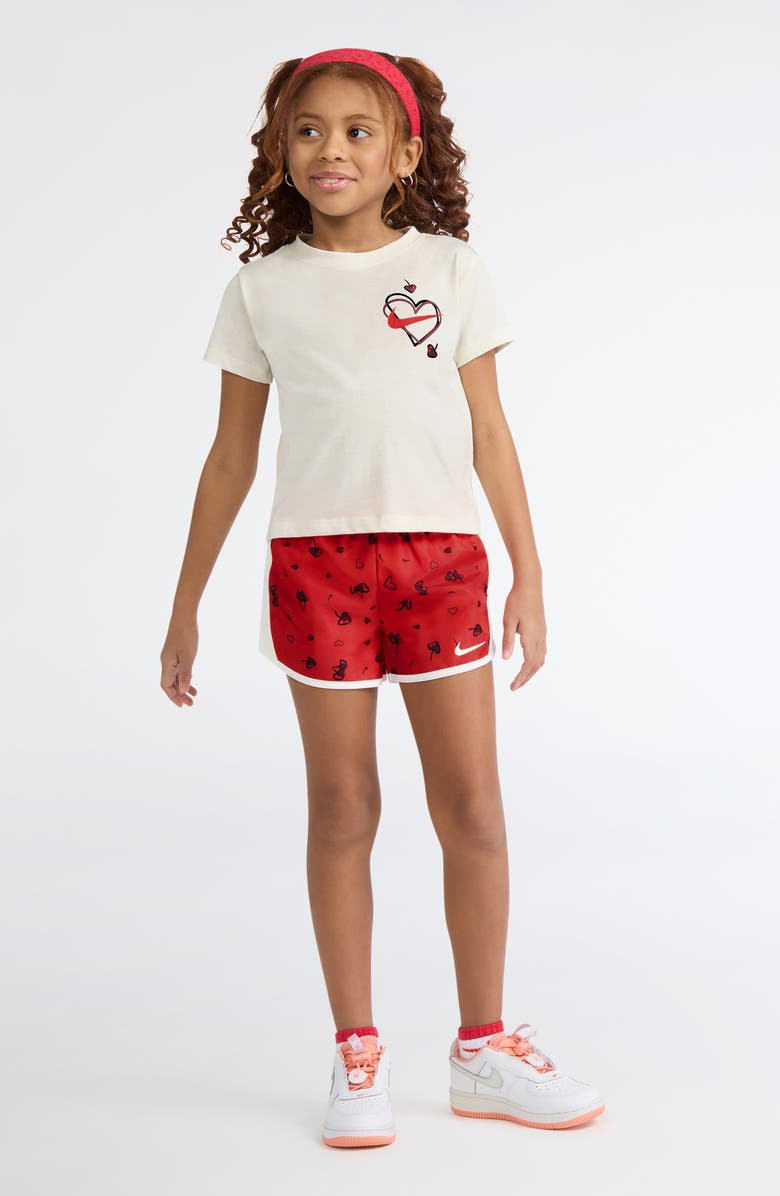 Nike Kids' Swoosh Logo Graphic T-Shirt & Shorts Set, Alternate, color, University Red