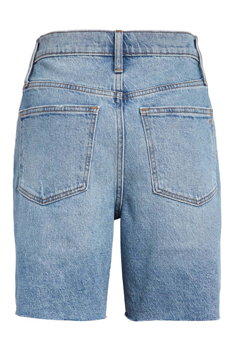 Tencel® Lyocell Edition High Waist Mid-Length Denim Shorts, Alternate, color, LAWNDALE