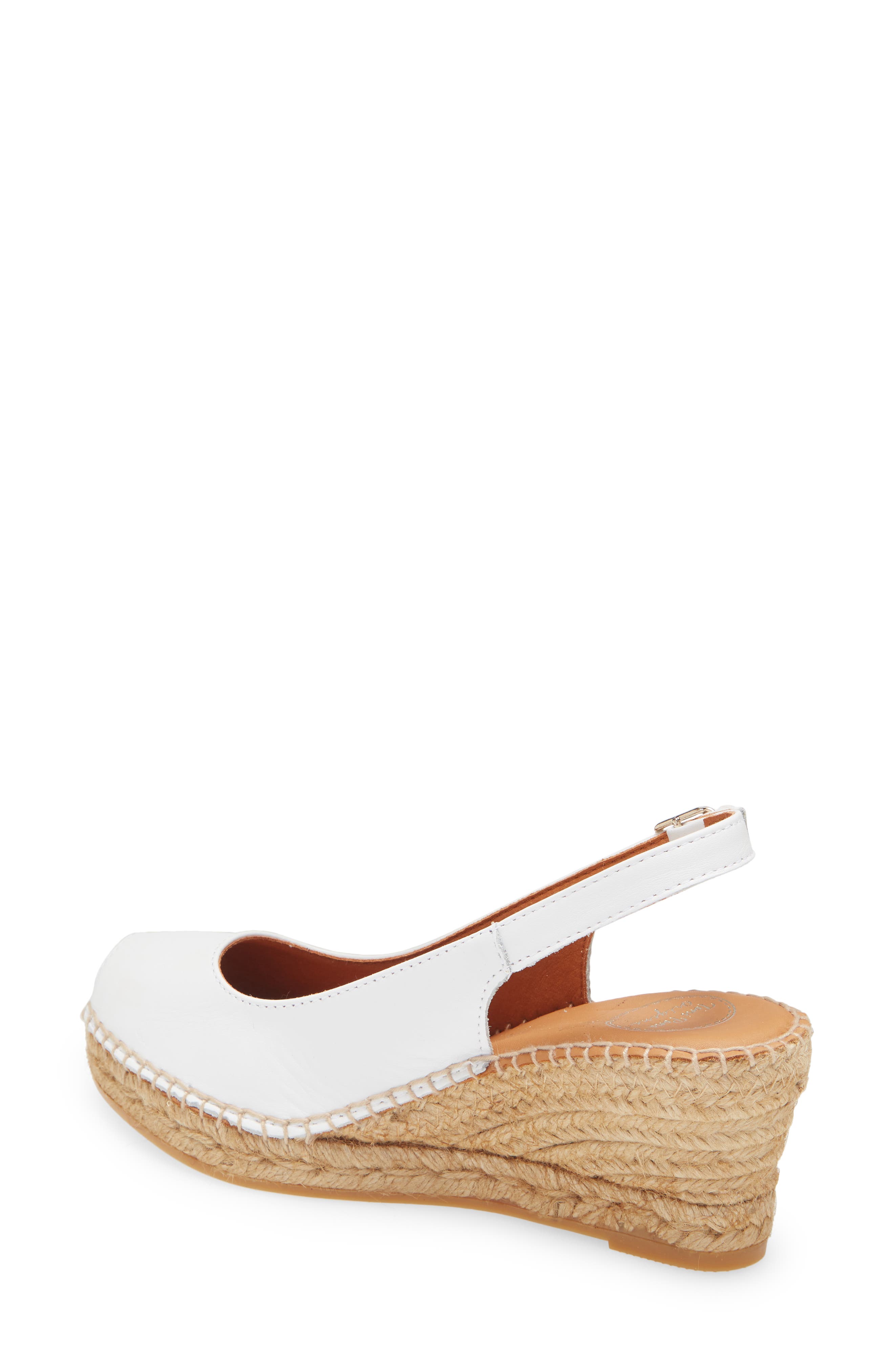 Croacia Espadrille Wedge, Alternate, color, WHITE LEATHER