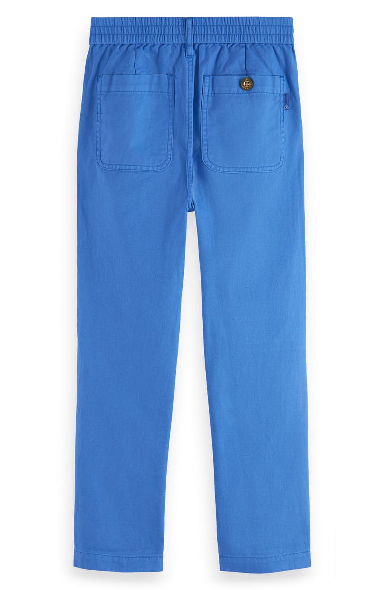 Scotch & Soda Kids' Loose Tapered Leg Cotton & Linen Pants, Alternate, color, 