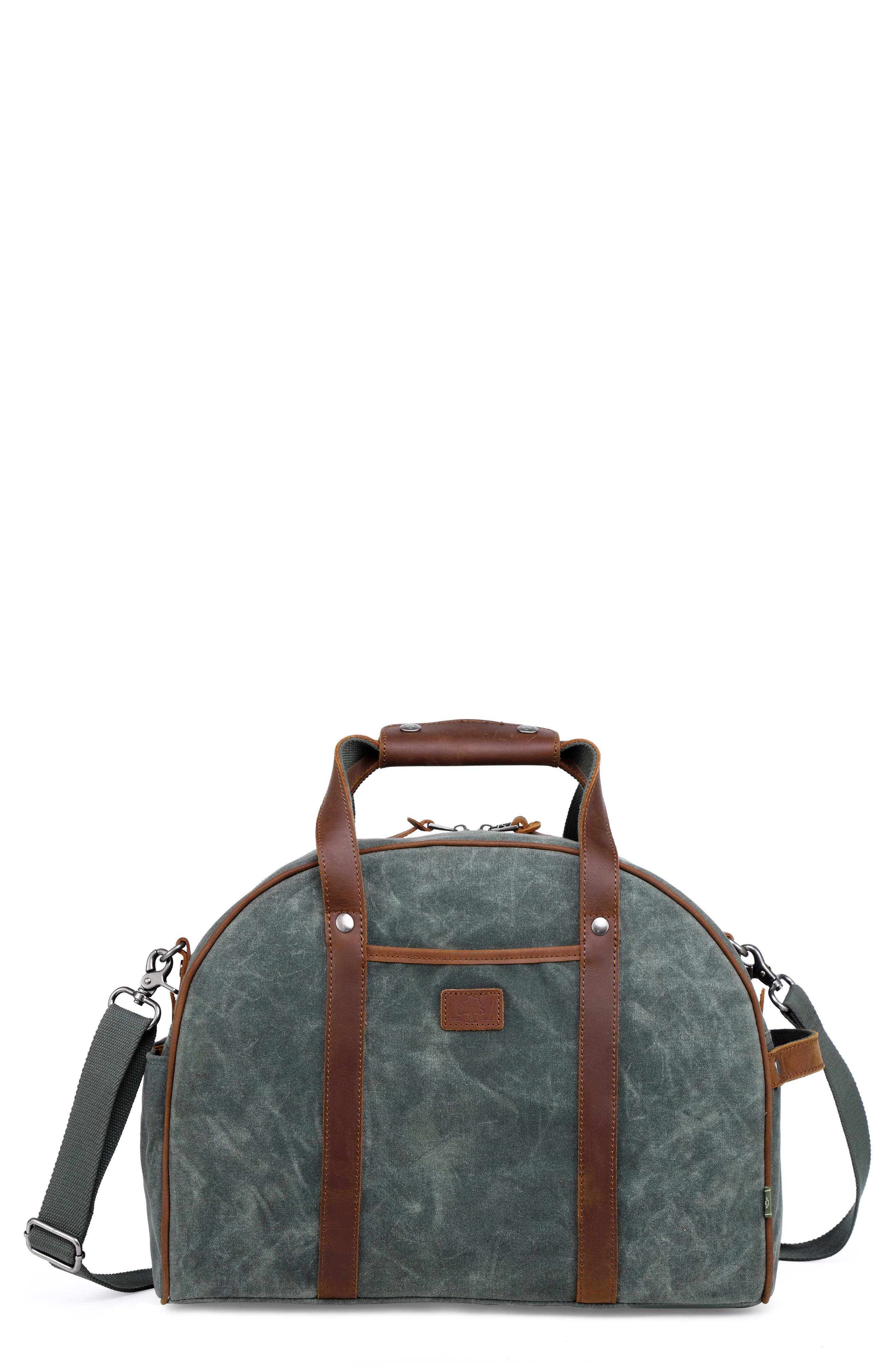 THE SAME DIRECTION Stone Creek Waxed Canvas Weekend Bag, Main, color, 