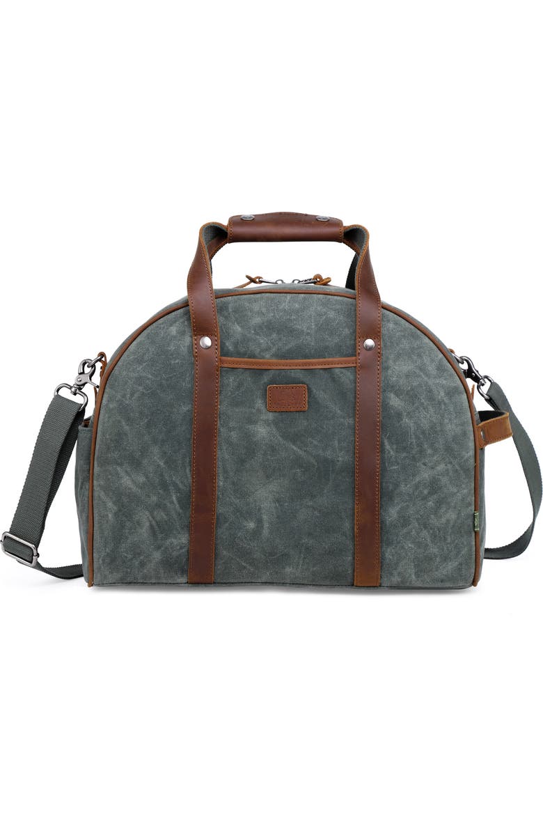 THE SAME DIRECTION Stone Creek Waxed Canvas Weekend Bag, Main, color,