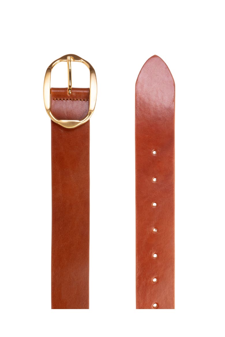 Dune Belt, Alternate, color, Cappucino Leather / Silver