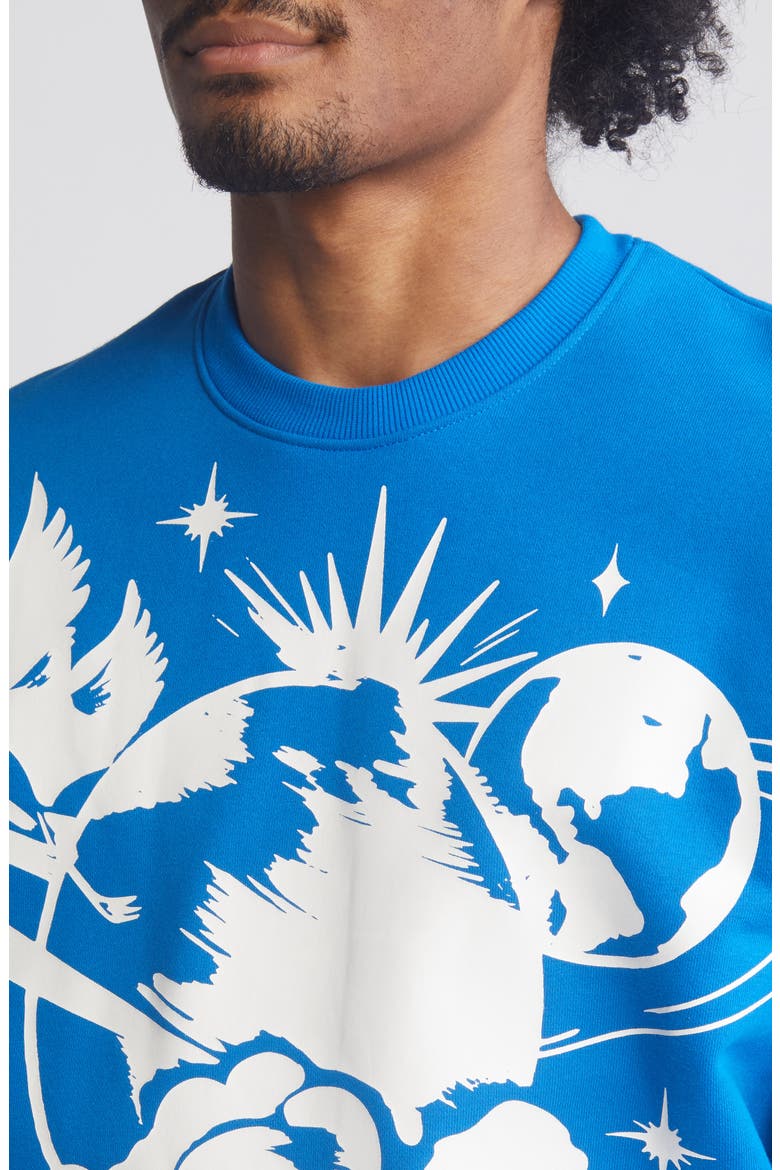 Tranquility Crewneck Sweatshirt, Alternate, color, SKY DIVER