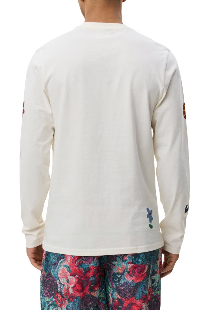 Les Deux Café Long Sleeve Cotton Graphic T-Shirt, Alternate, color, Light Ivory