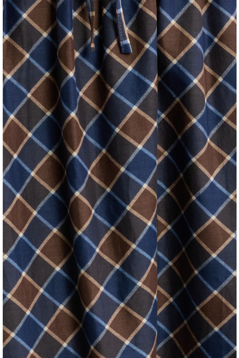 The Aster Plaid Cotton Nap Dress, Alternate, color, WILSHIRE PLAID CHOC