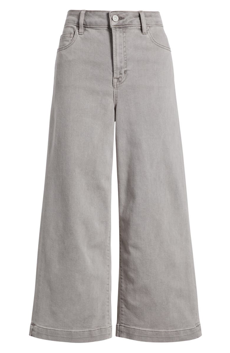 HIDDEN JEANS Baggy High Waist Crop Wide Leg Jeans, Alternate, color, Gravel