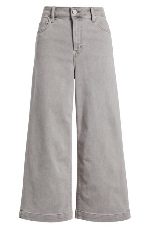 Hidden Jeans Baggy High Waist Crop Wide Leg Jeans In Gravel