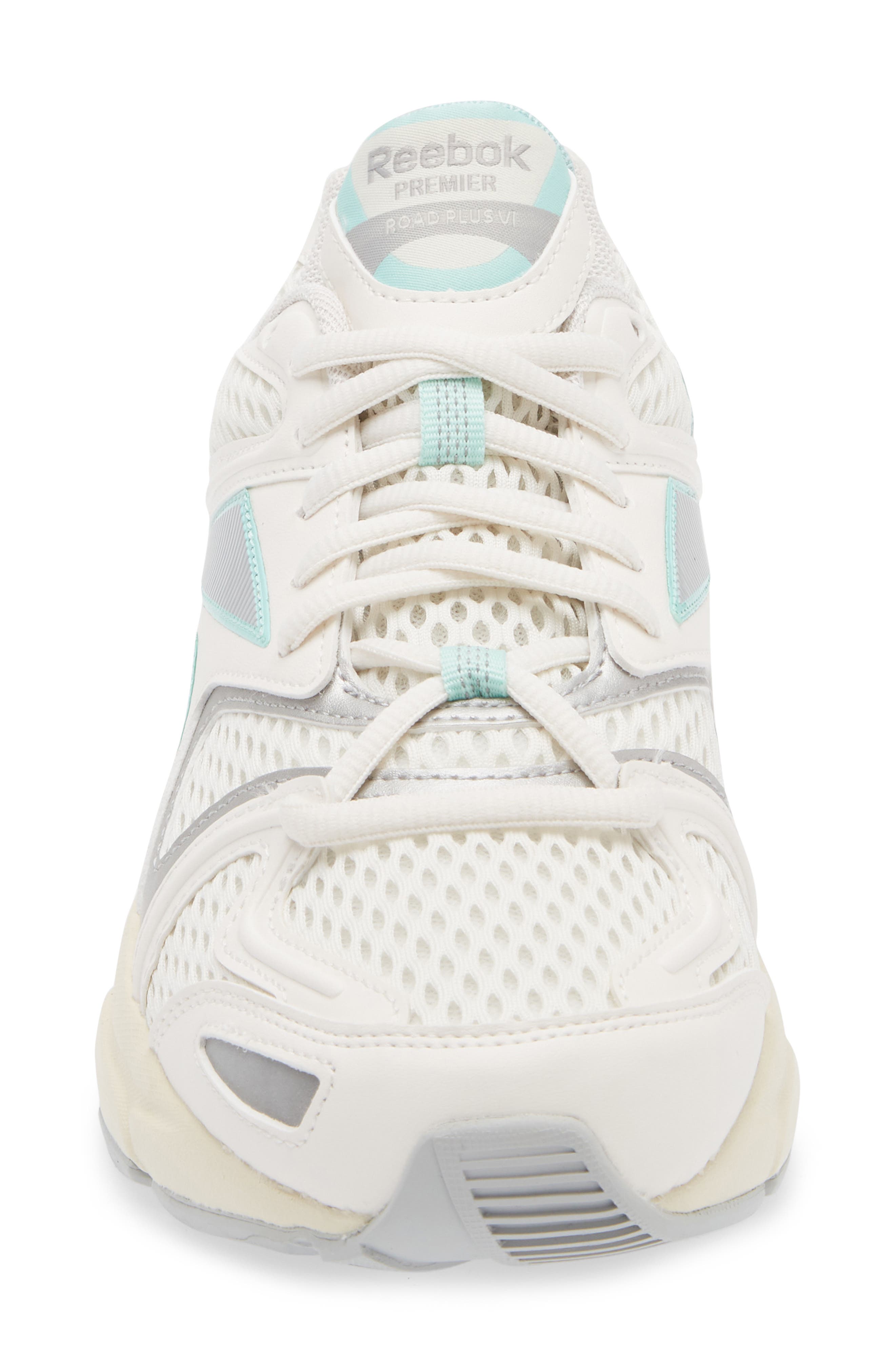 Reebok Premier Road Plus VI Sneaker, Alternate, color, Chalk/Grey 1/Glitch Aqua