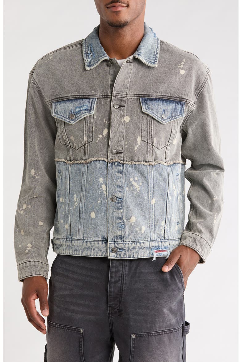 Spliced 999 Oh G Denim Jacket, Main, color, DENIM