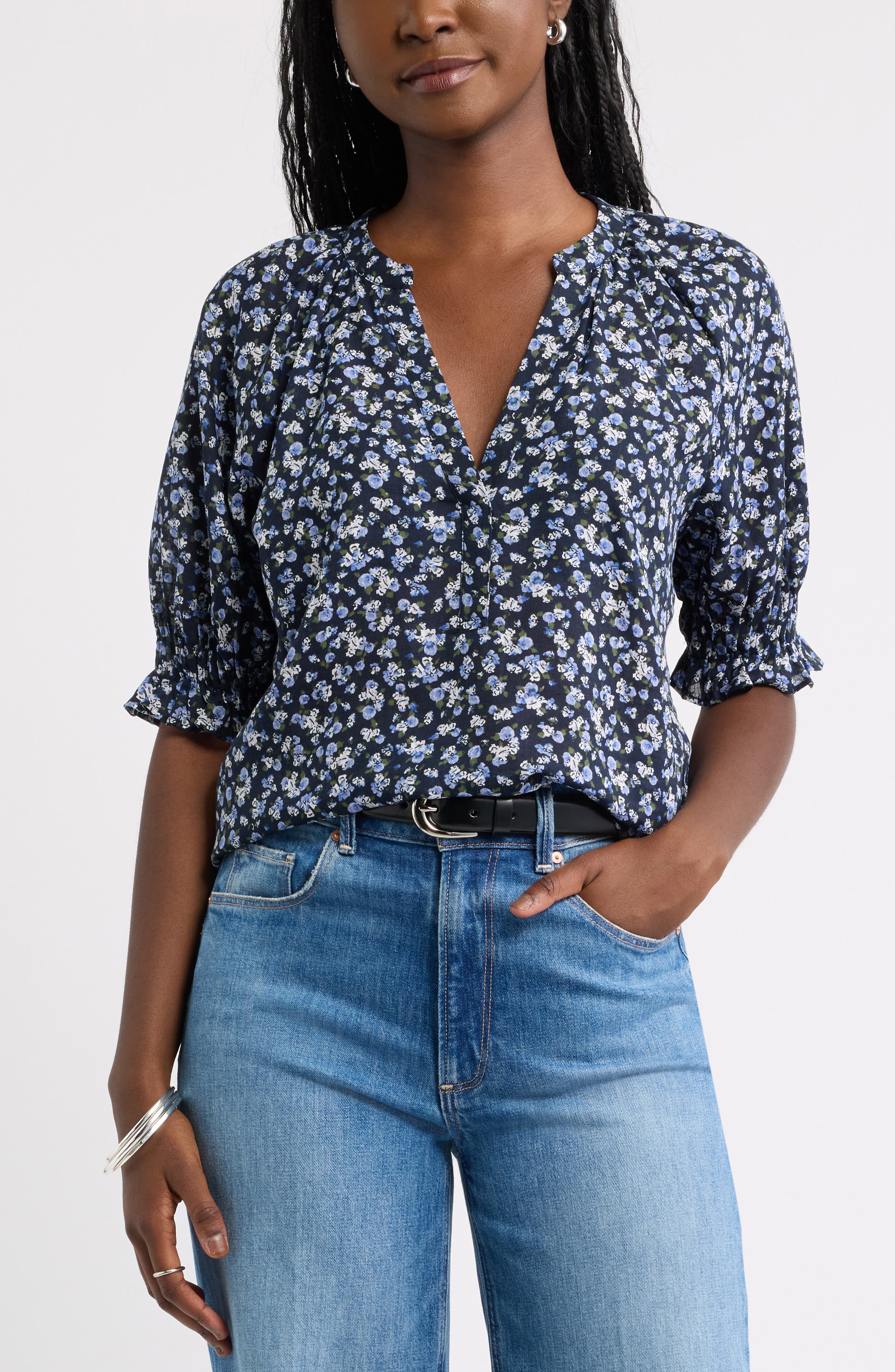 NAVY- BLUE GARDEN DITSY