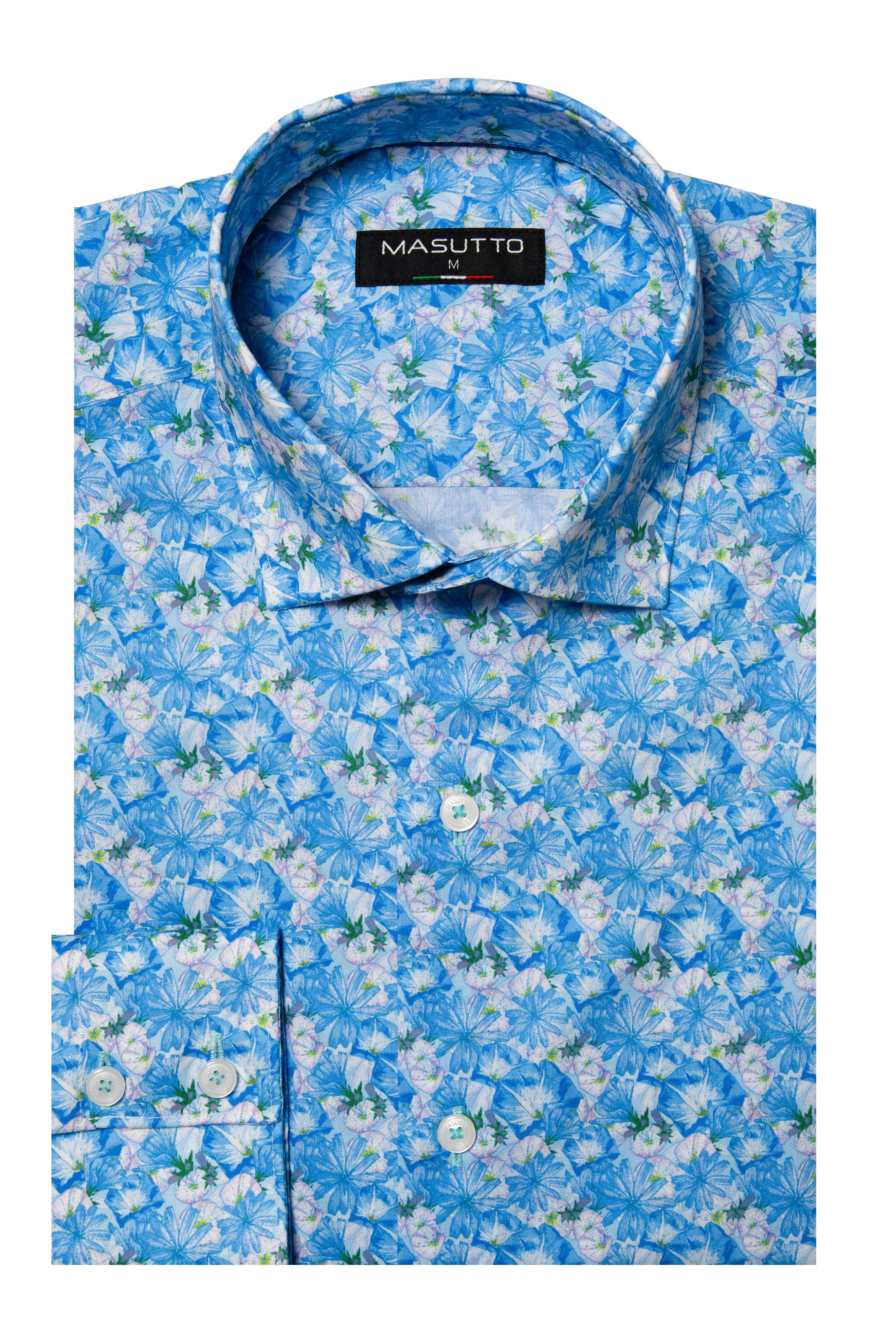 Perth Print Button-Up Long Sleeve Shirt